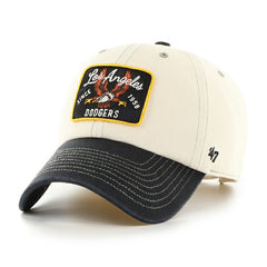 Los Angeles Dodgers '47 Keepsake Collection Clean Up Adjustable Hat - Natural/Black - 47 brand Sale