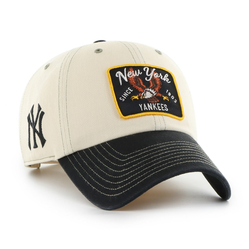 New York Yankees '47 Keepsake Collection Clean Up Adjustable Hat - Natural/Black - 47 brand on Sale