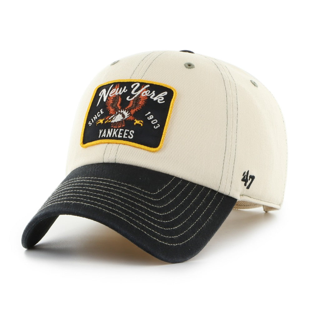 New York Yankees '47 Keepsake Collection Clean Up Adjustable Hat - Natural/Black - 47 brand on Sale