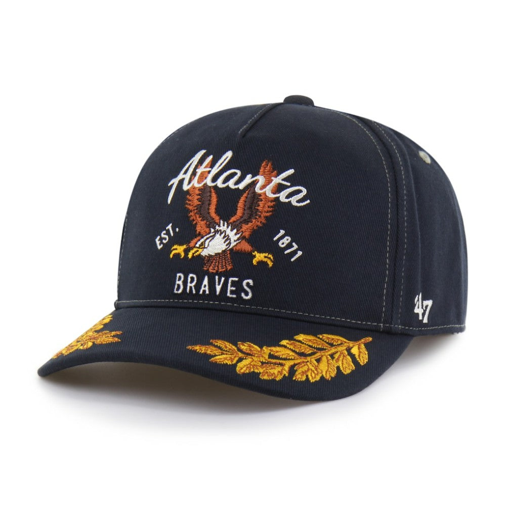 Atlanta Braves '47 Keepsake Collection Adjustable Hitch Hat - Navy - 47 brand Lifestyle
