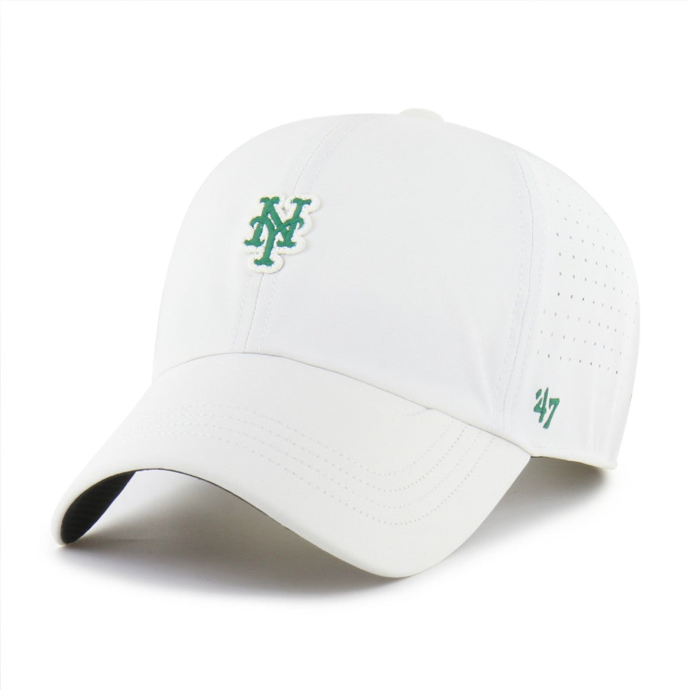 New York Mets '47 Elevated Greens Clean Up Adjustable Hat - White - 47 brand Discount