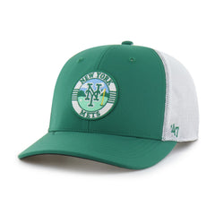 New York Mets '47 Elevated Greens Adjustable Trucker Hat - Kelly Green/White - 47 brand Online