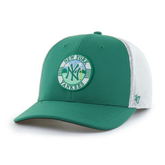 New York Yankees '47 Elevated Greens Adjustable Trucker Hat - Kelly Green/White - 47 brand Sale