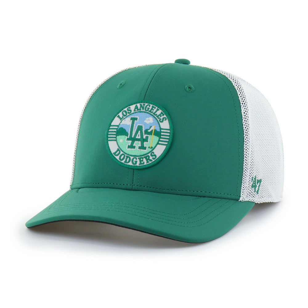 Los Angeles Dodgers '47 Elevated Greens Adjustable Trucker Hat - Kelly Green/White - 47 brand Discount
