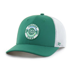 Chicago Cubs '47 Elevated Greens Adjustable Trucker Hat - Kelly Green/White - 47 brand Lifestyle