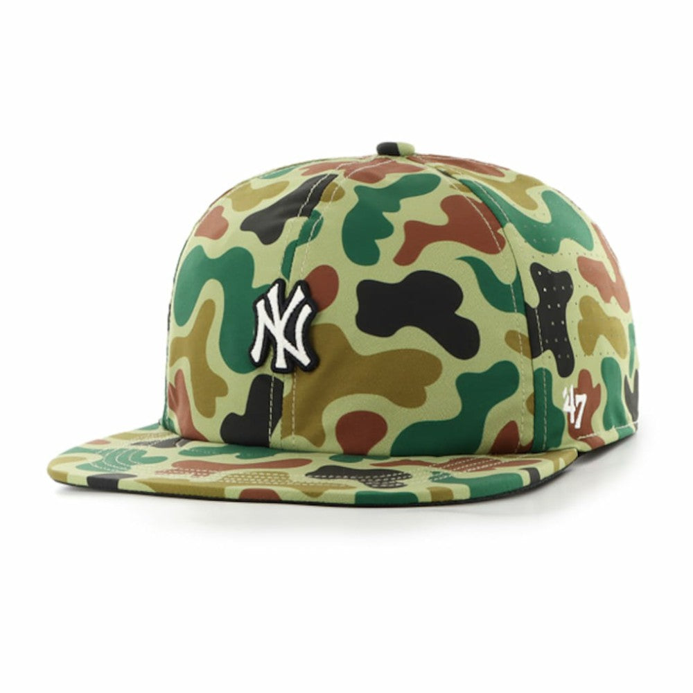 New York Yankees '47 Elevated Greens Captain Adjustable Hat - Camo - 47 brand Discount