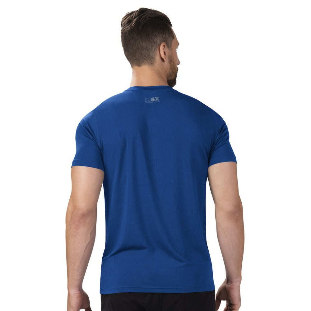 New York Rangers MSX by Michael Strahan Performance Team Graphic T-Shirt - Blue - NHL 203393206