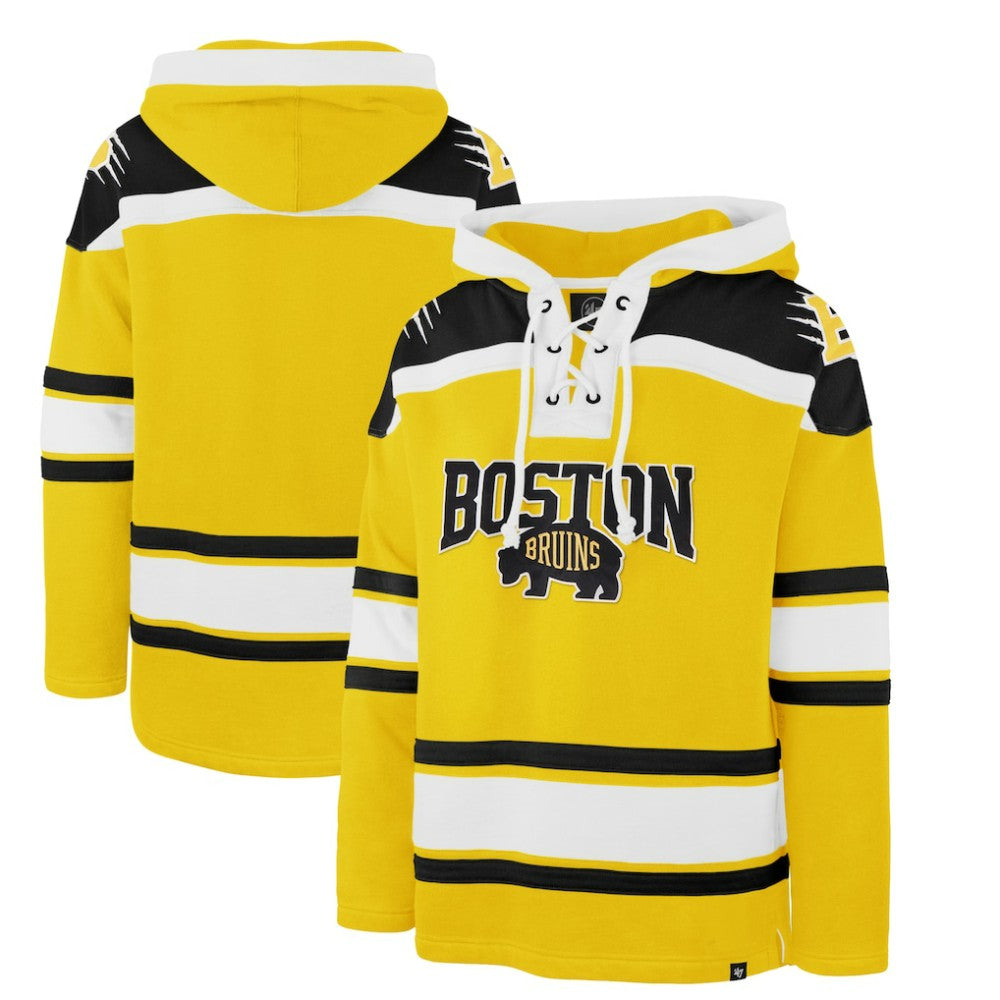 Boston Bruins '47 2026 NHL Stadium Series Superior Lacer Hoodie - Gold - NHL 203393345