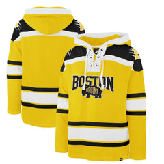 Boston Bruins '47 2026 NHL Stadium Series Superior Lacer Hoodie - Gold - NHL 203393345