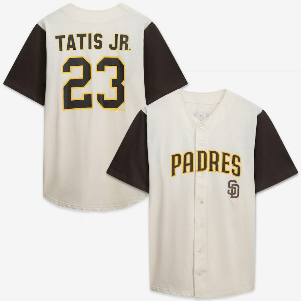 San Diego Padres Profile Big & Tall Two-Color Fashion Jersey - Cream/Brown - MLB Sale