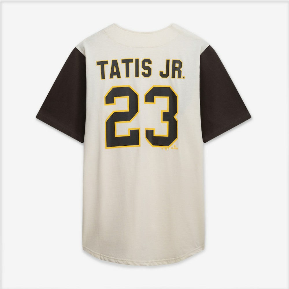 San Diego Padres Profile Big & Tall Two-Color Fashion Jersey - Cream/Brown - MLB Sale