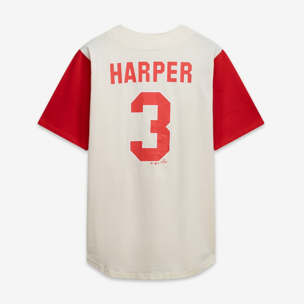 Philadelphia Phillies Profile Big & Tall Two-Color Fashion Jersey - Cream/Red - MLB on Sale