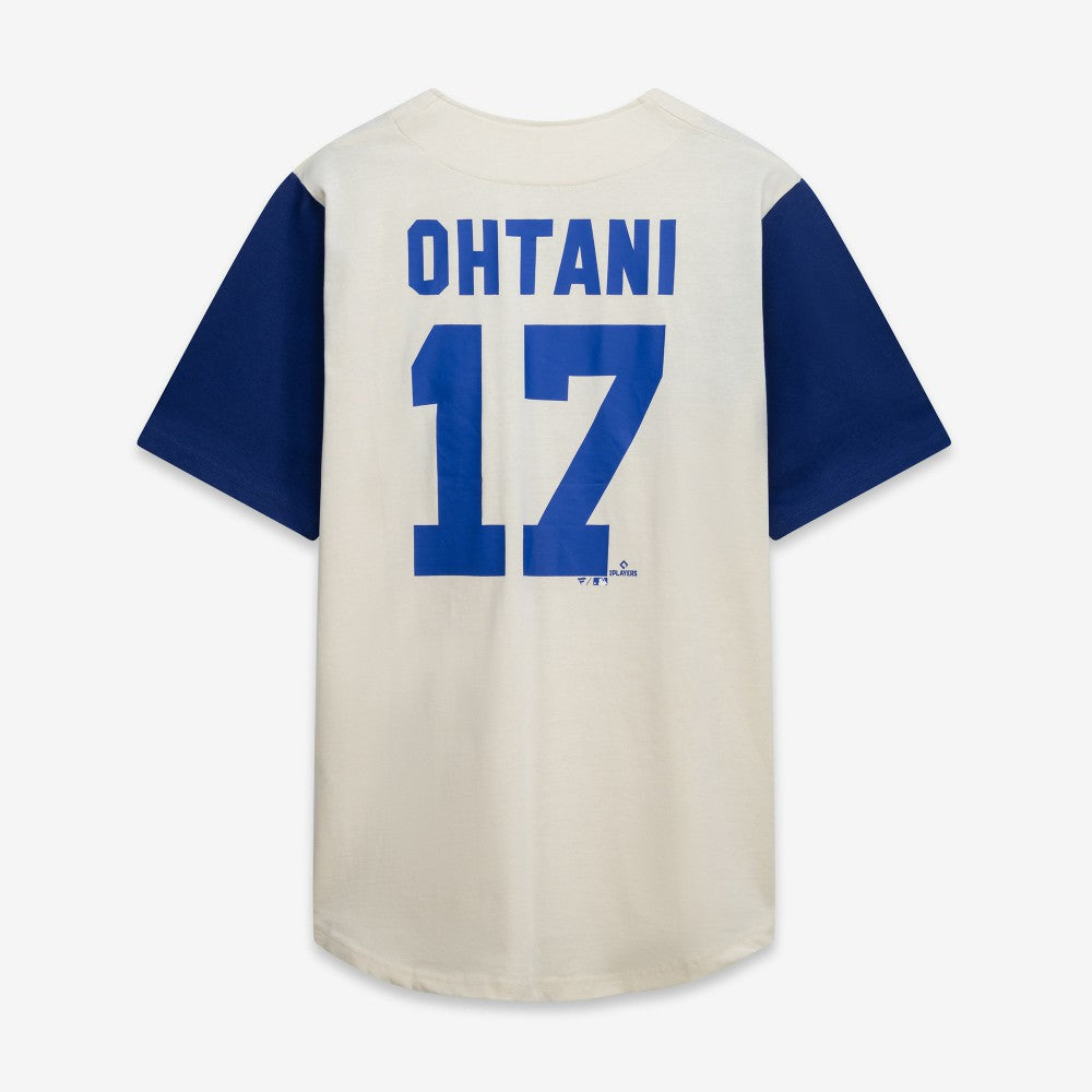 Los Angeles Dodgers Profile Big & Tall Two-Color Fashion Jersey - Cream/Royal - MLB Lifestyle