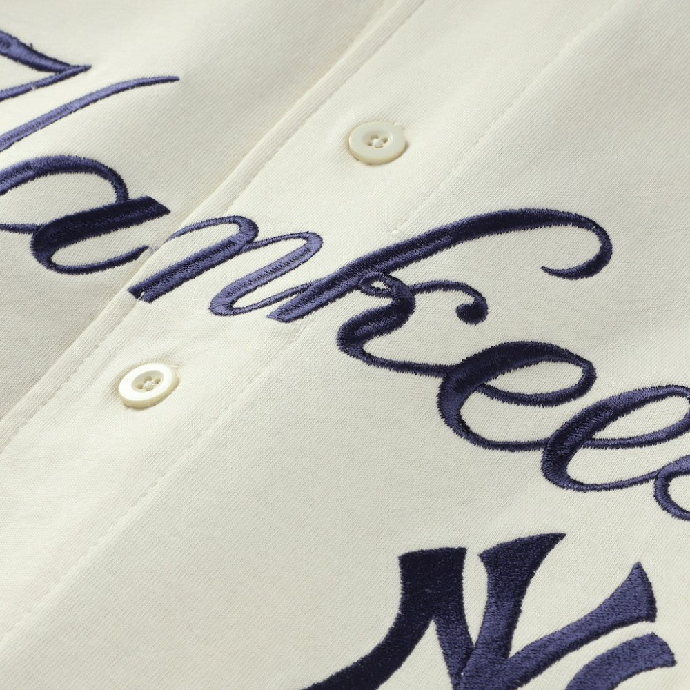 New York Yankees Profile Big & Tall Two-Color Fashion Jersey - Cream/Navy - MLB Sale