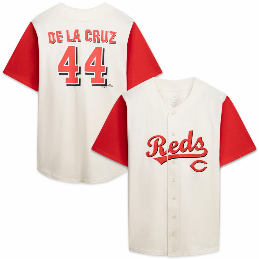 Cincinnati Reds Profile Big & Tall Two-Color Fashion Jersey - Cream/Red - MLB Online