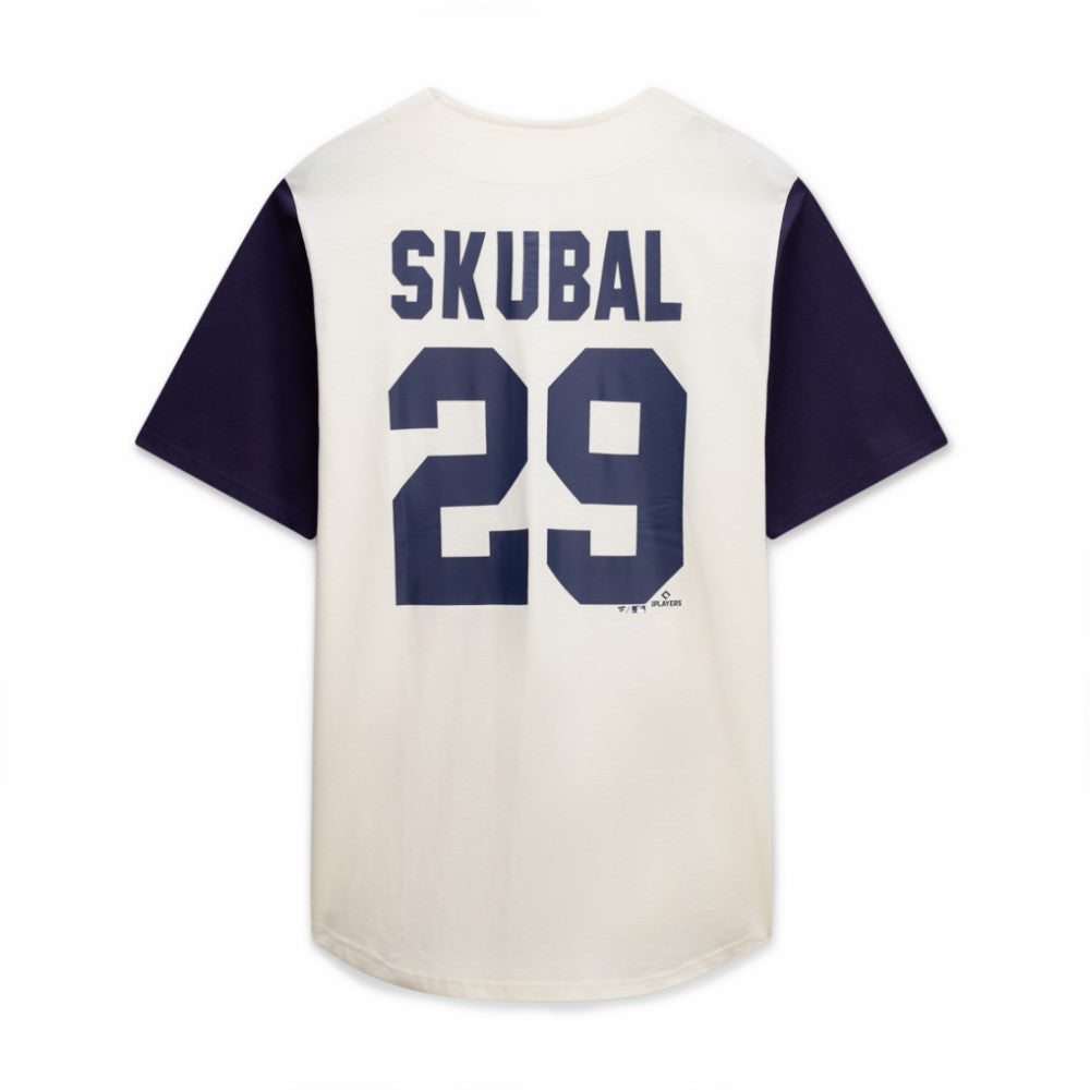 Detroit Tigers Profile Big & Tall Two-Color Fashion Jersey - Cream/Navy - MLB Lifestyle