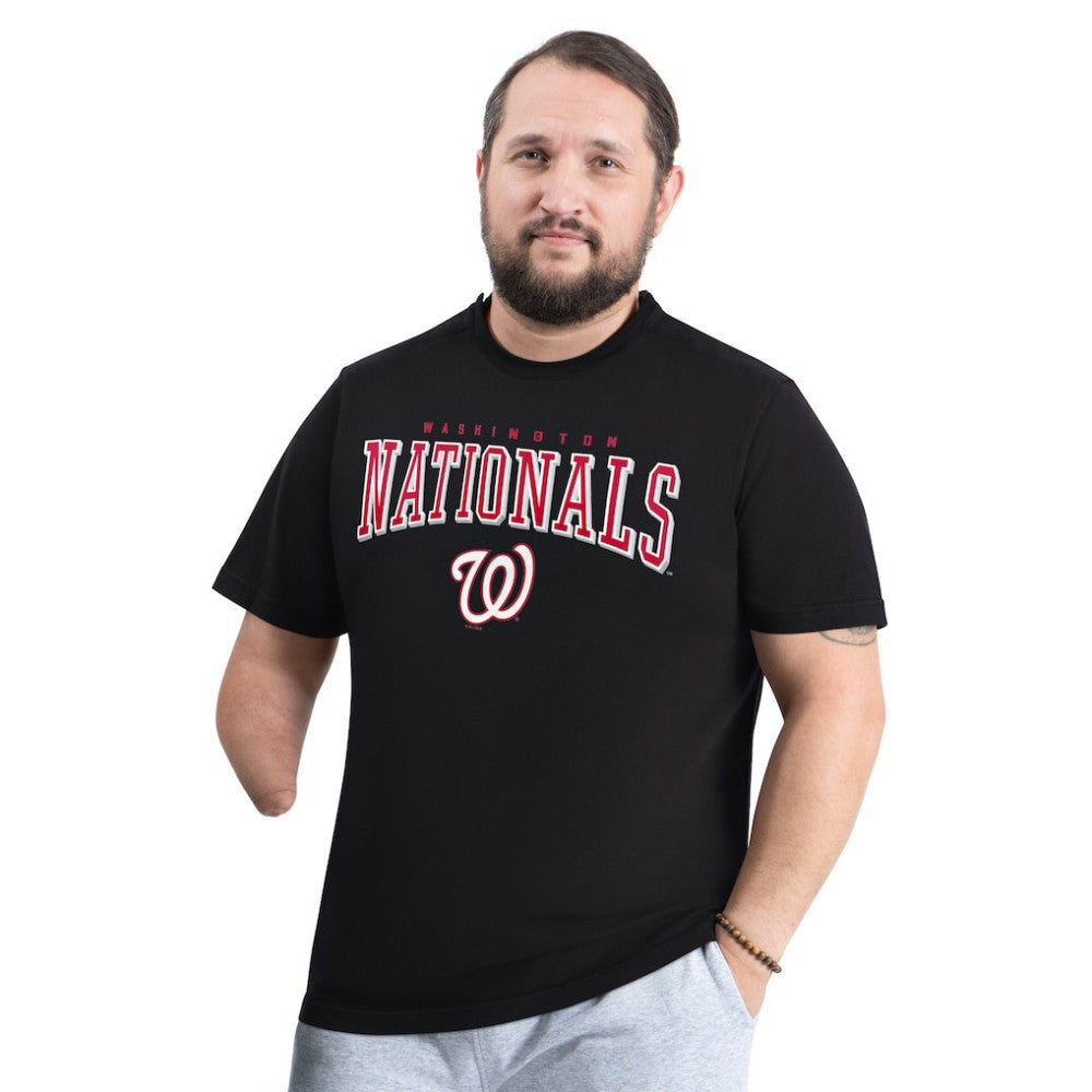 Washington Nationals G-III Sports by Carl Banks Adaptive Classic Team Spirit T-Shirt - Navy - MLB Sale