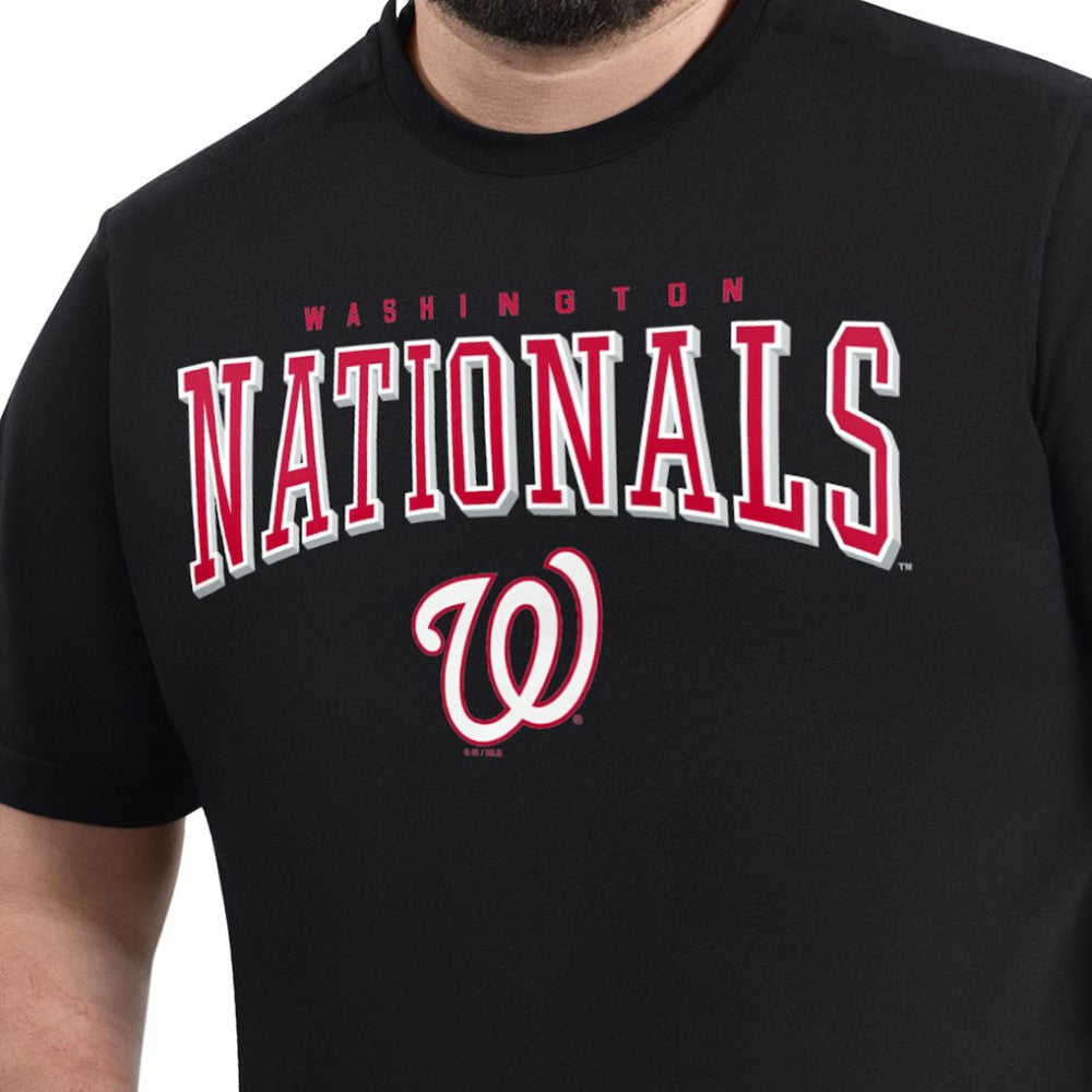 Washington Nationals G-III Sports by Carl Banks Adaptive Classic Team Spirit T-Shirt - Navy - MLB Sale