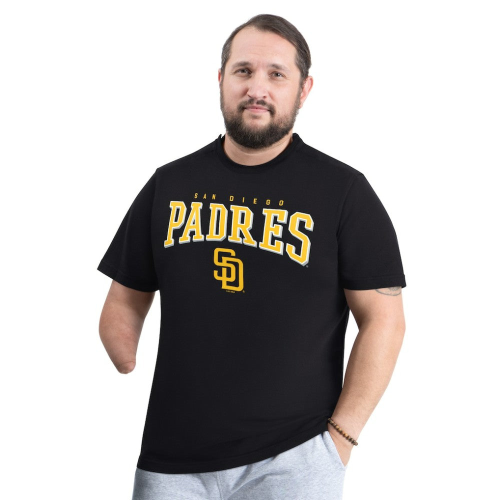 San Diego Padres G-III Sports by Carl Banks Adaptive Classic Team Spirit T-Shirt - Black - MLB Discount