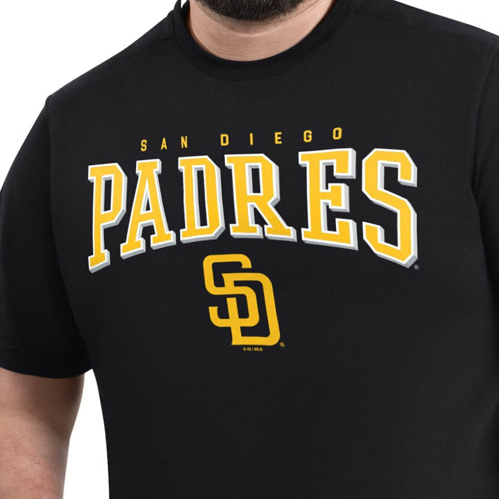 San Diego Padres G-III Sports by Carl Banks Adaptive Classic Team Spirit T-Shirt - Black - MLB Discount