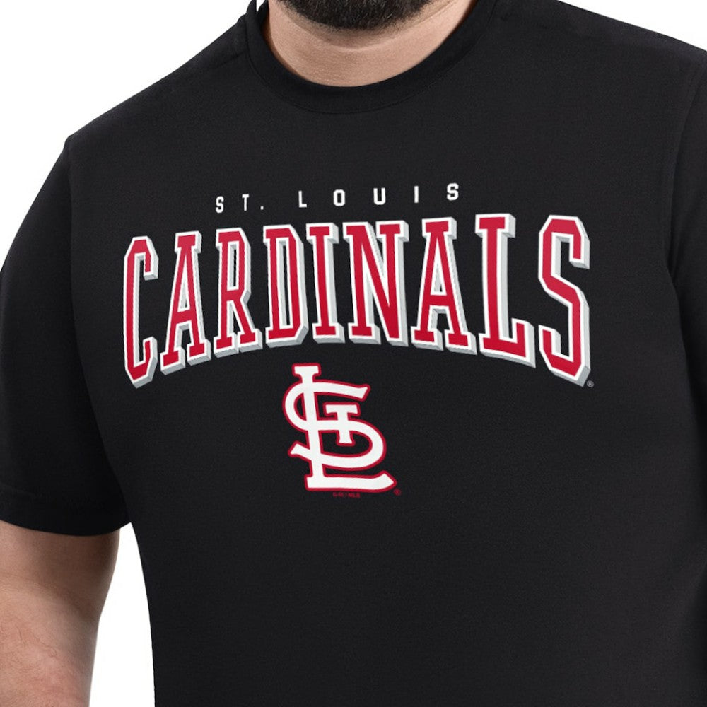 St. Louis Cardinals G-III Sports by Carl Banks Adaptive Classic Team Spirit T-Shirt - Black - MLB Online