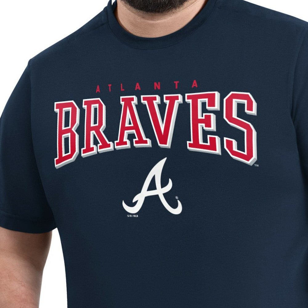 Atlanta Braves G-III Sports by Carl Banks Adaptive Classic Team Spirit T-Shirt - Navy - MLB Online