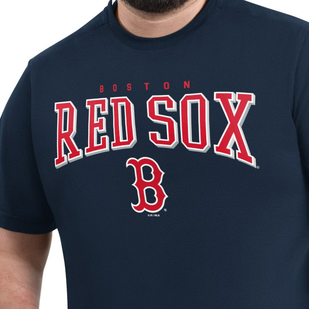Boston Red Sox G-III Sports by Carl Banks Adaptive Classic Team Spirit T-Shirt - Navy - MLB Lifestyle