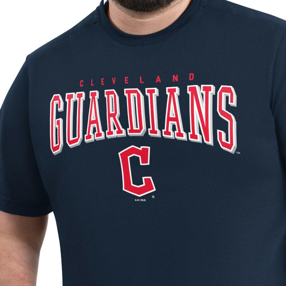 Cleveland Guardians G-III Sports by Carl Banks Adaptive Classic Team Spirit T-Shirt - Navy - MLB on Sale