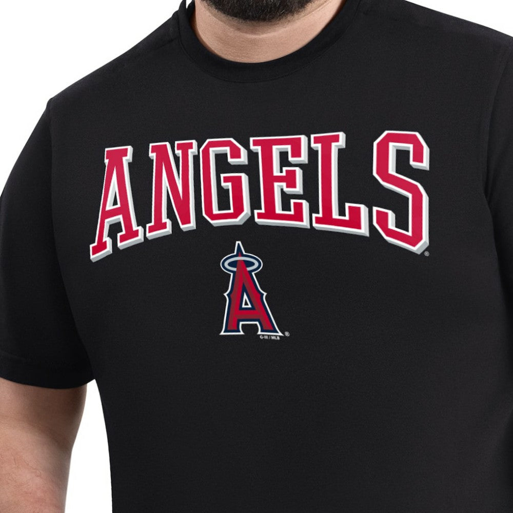 Los Angeles Angels G-III Sports by Carl Banks Adaptive Classic Team Spirit T-Shirt - Navy - MLB Sale