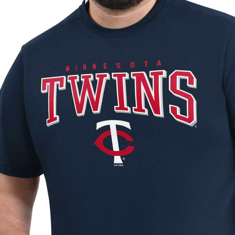 Minnesota Twins G-III Sports by Carl Banks Adaptive Classic Team Spirit T-Shirt - Navy - MLB Lifestyle