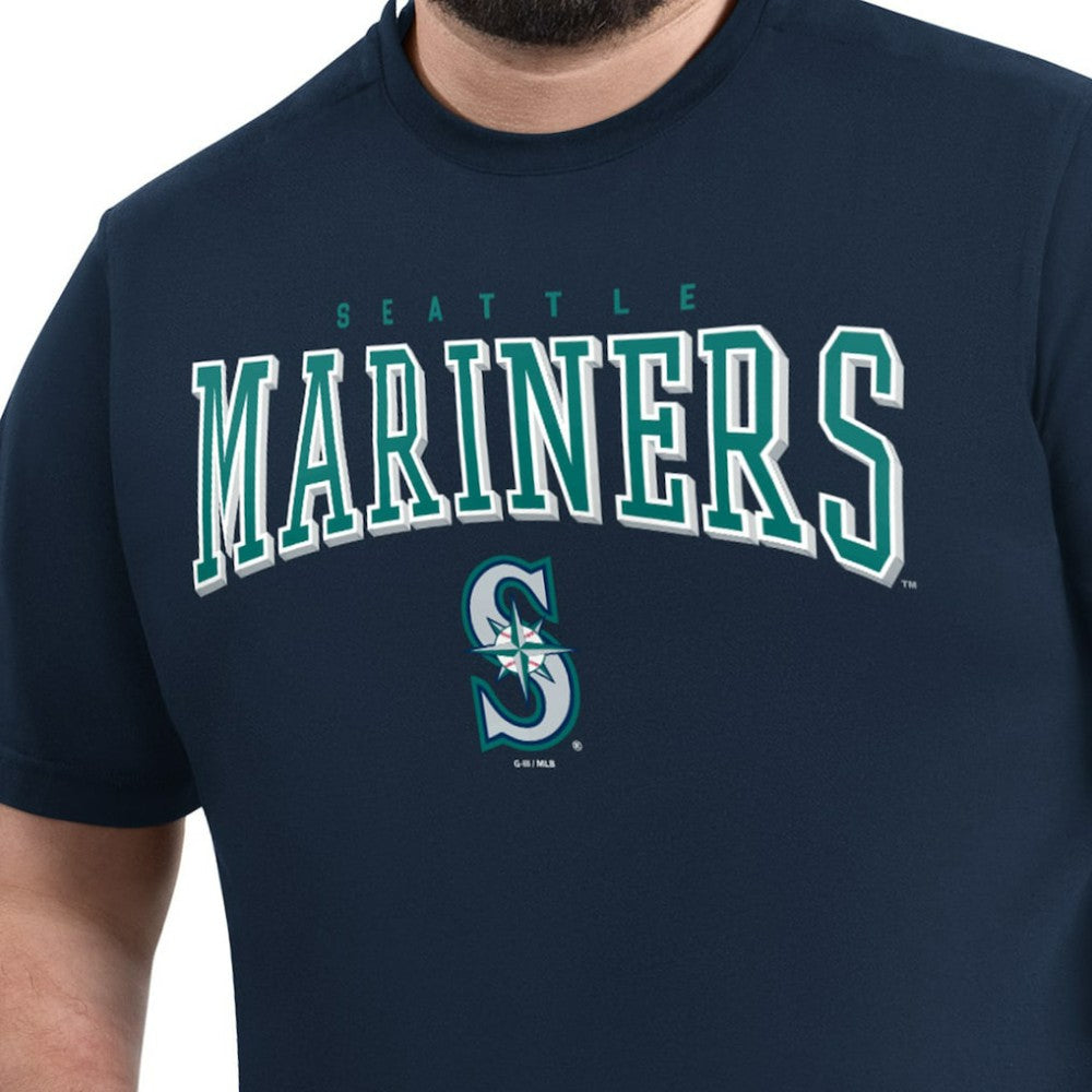 Seattle Mariners G-III Sports by Carl Banks Adaptive Classic Team Spirit T-Shirt - Navy - MLB Discount