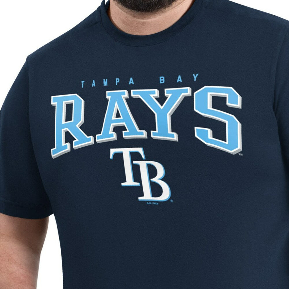 Tampa Bay Rays G-III Sports by Carl Banks Adaptive Classic Team Spirit T-Shirt - Navy - MLB Lifestyle