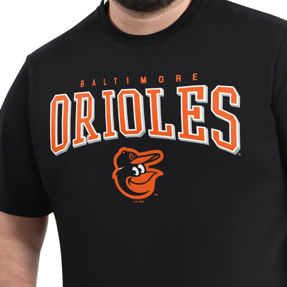 Baltimore Orioles G-III Sports by Carl Banks Adaptive Classic Team Spirit T-Shirt - Black - MLB Discount