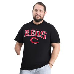 Cincinnati Reds G-III Sports by Carl Banks Adaptive Classic Team Spirit T-Shirt - Black - MLB on Sale