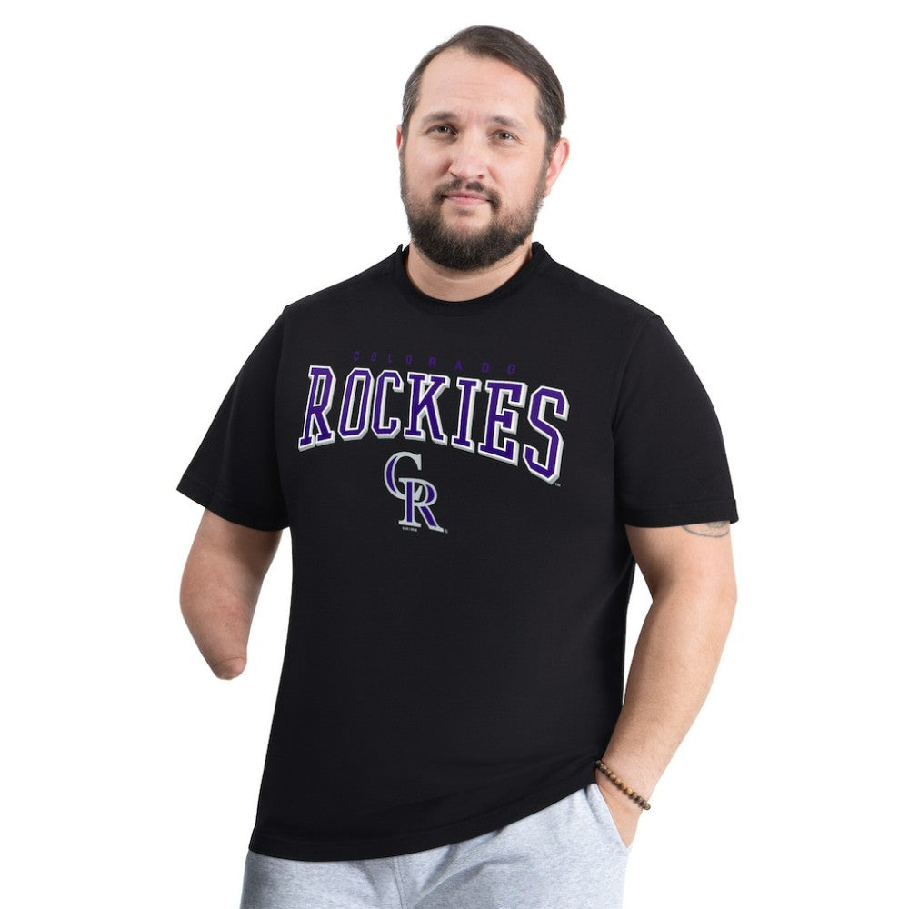 Colorado Rockies G-III Sports by Carl Banks Adaptive Classic Team Spirit T-Shirt - Black - MLB Discount