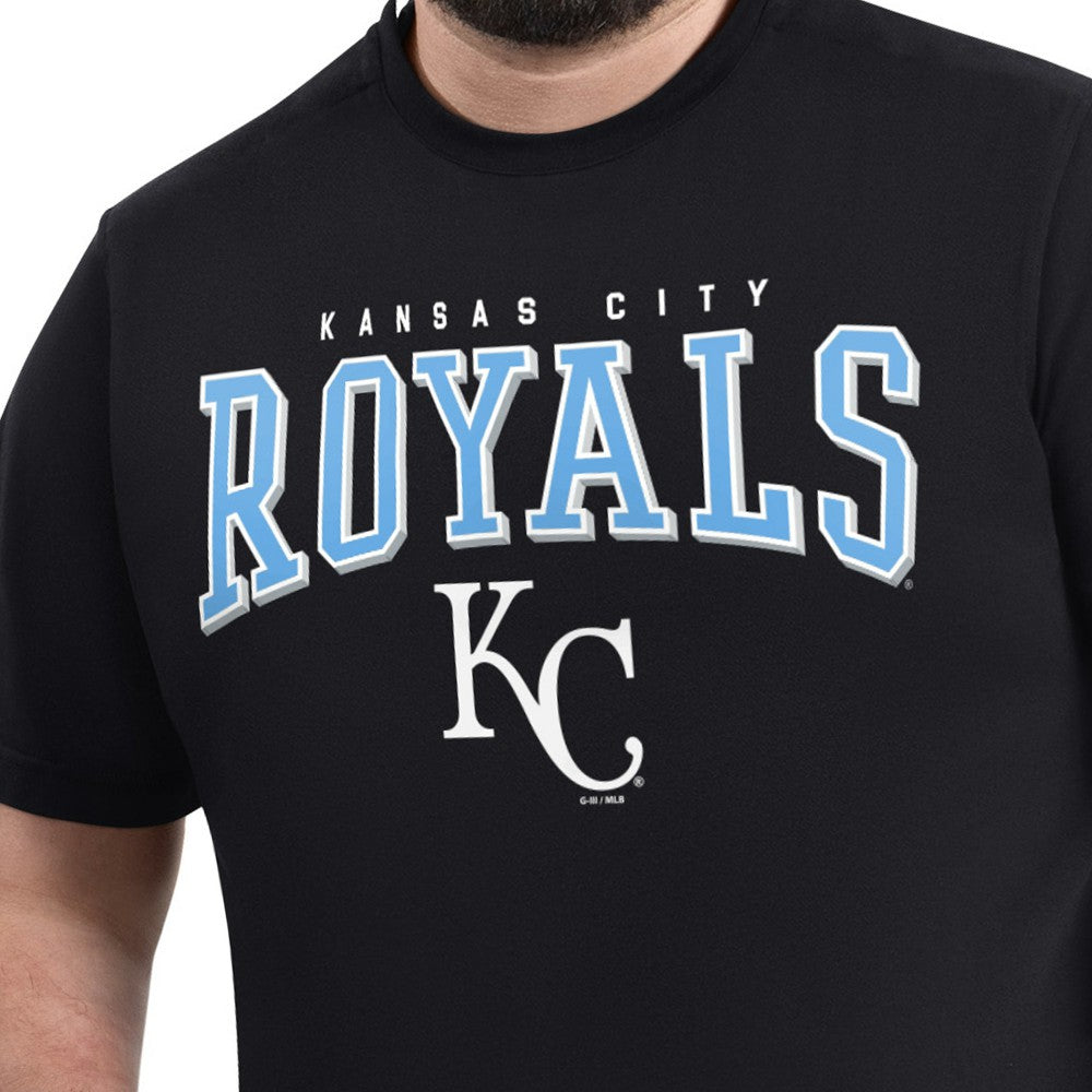 Kansas City Royals G-III Sports by Carl Banks Adaptive Classic Team Spirit T-Shirt - Black - MLB Discount