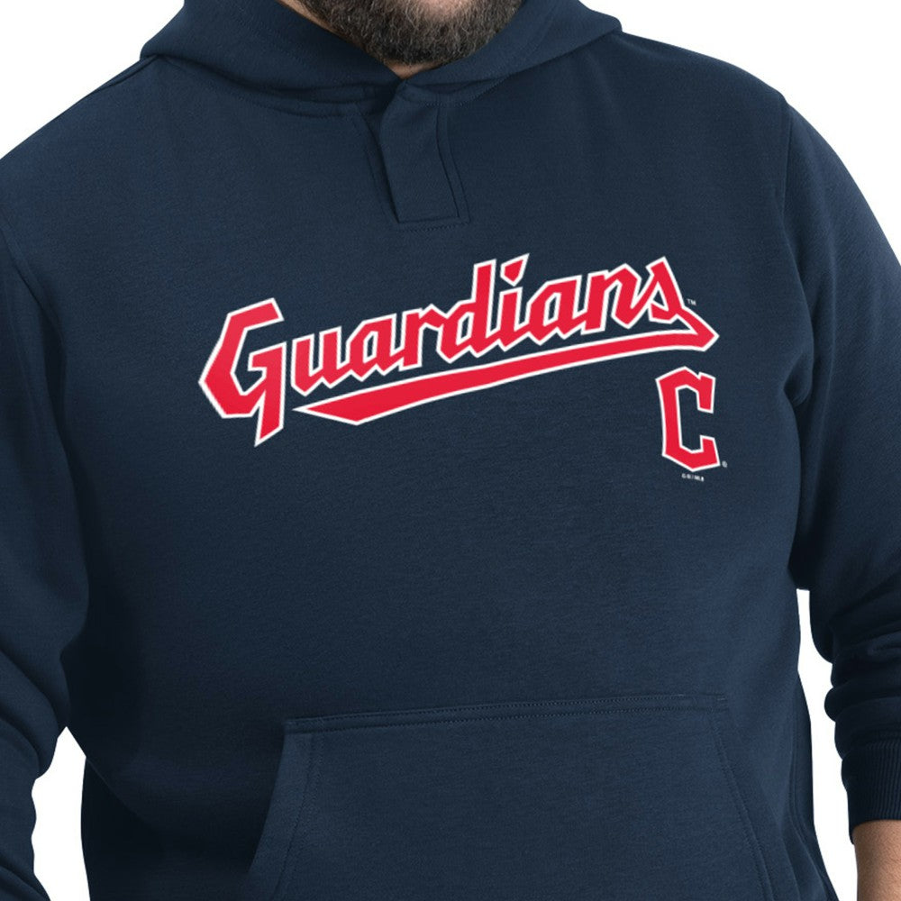 Cleveland Guardians G-III Sports by Carl Banks Adaptive Lockup Fleece Hoodie - Navy - MLB Discount