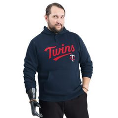 Minnesota Twins G-III Sports by Carl Banks Adaptive Lockup Fleece Hoodie - Navy - MLB Online