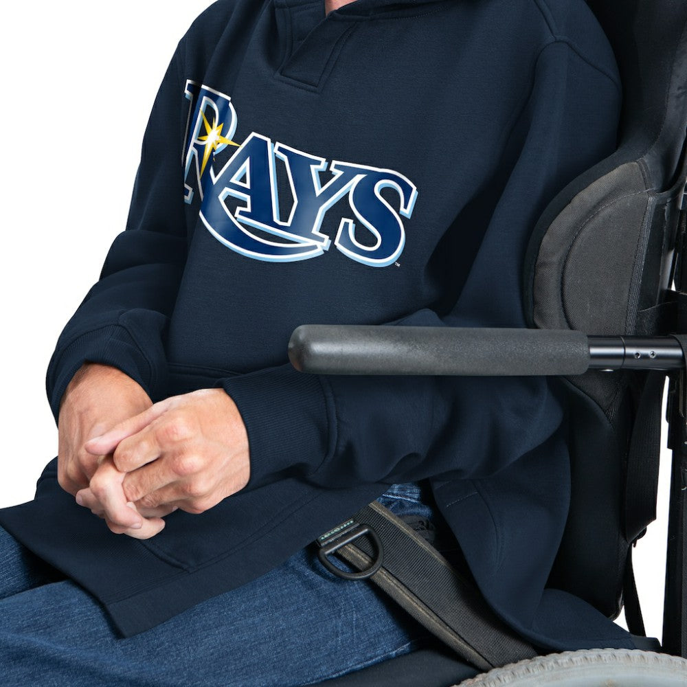 Tampa Bay Rays G-III Sports by Carl Banks Adaptive Lockup Fleece Hoodie - Navy - MLB on Sale