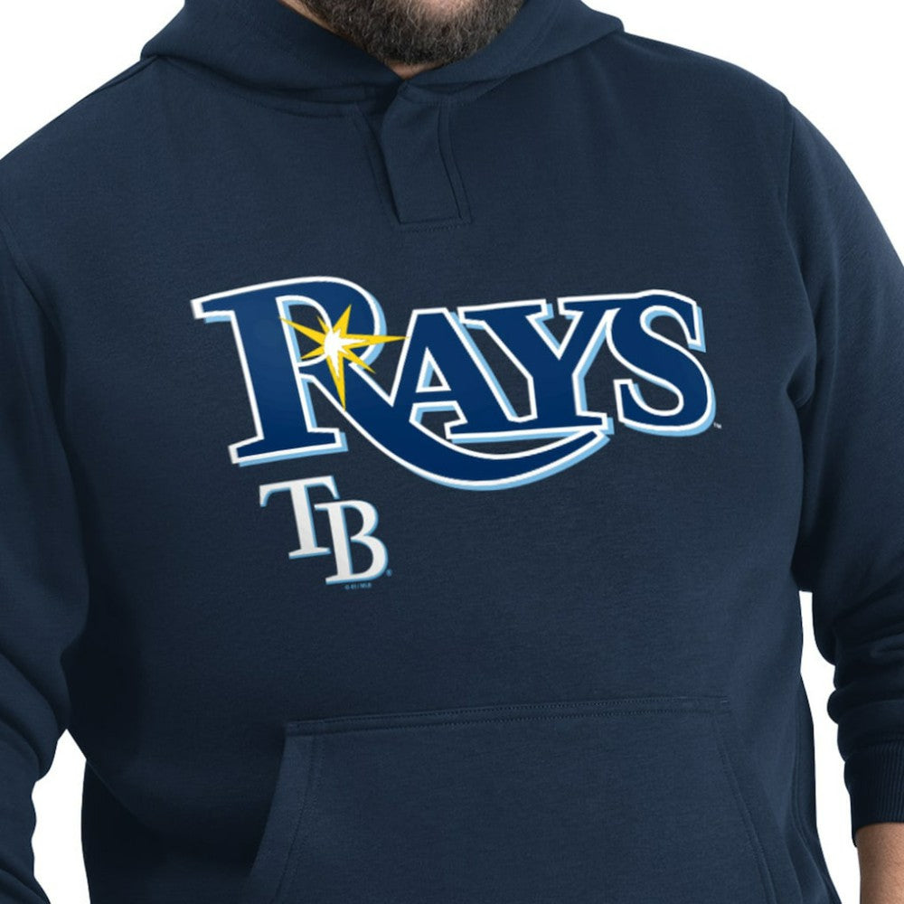 Tampa Bay Rays G-III Sports by Carl Banks Adaptive Lockup Fleece Hoodie - Navy - MLB on Sale