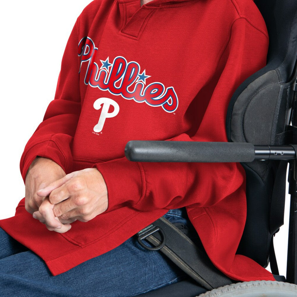 Philadelphia Phillies G-III Sports by Carl Banks Adaptive Lockup Fleece Hoodie - Red - MLB Lifestyle