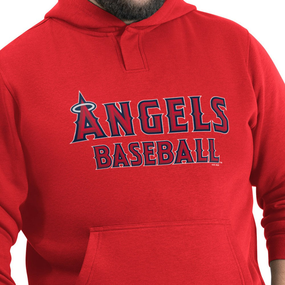 Los Angeles Angels G-III Sports by Carl Banks Adaptive Lockup Fleece Hoodie - Red - MLB Sale