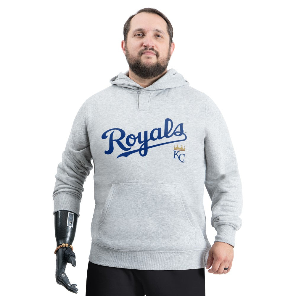 Kansas City Royals G-III Sports by Carl Banks Adaptive Lockup Fleece Hoodie - Gray - MLB Online