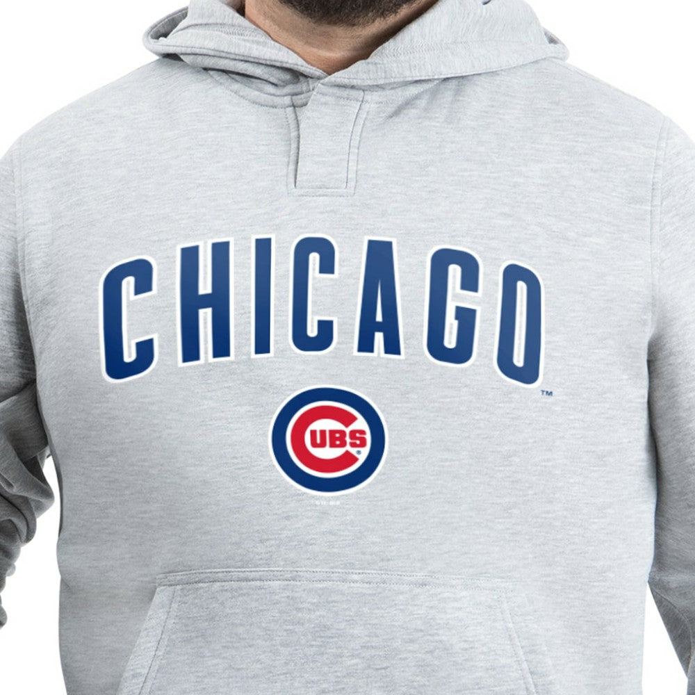 Chicago Cubs G-III Sports by Carl Banks Adaptive Lockup Fleece Hoodie - Gray - MLB Sale