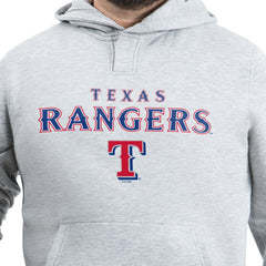 Texas Rangers G-III Sports by Carl Banks Adaptive Lockup Fleece Hoodie - Gray - MLB on Sale