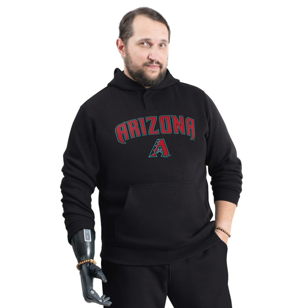 Arizona Diamondbacks G-III Sports by Carl Banks Adaptive Lockup Fleece Hoodie - Black - MLB Sale