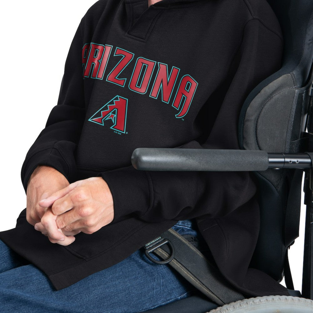 Arizona Diamondbacks G-III Sports by Carl Banks Adaptive Lockup Fleece Hoodie - Black - MLB Sale
