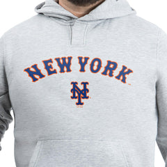 New York Mets G-III Sports by Carl Banks Adaptive Lockup Fleece Hoodie - Gray - MLB Discount