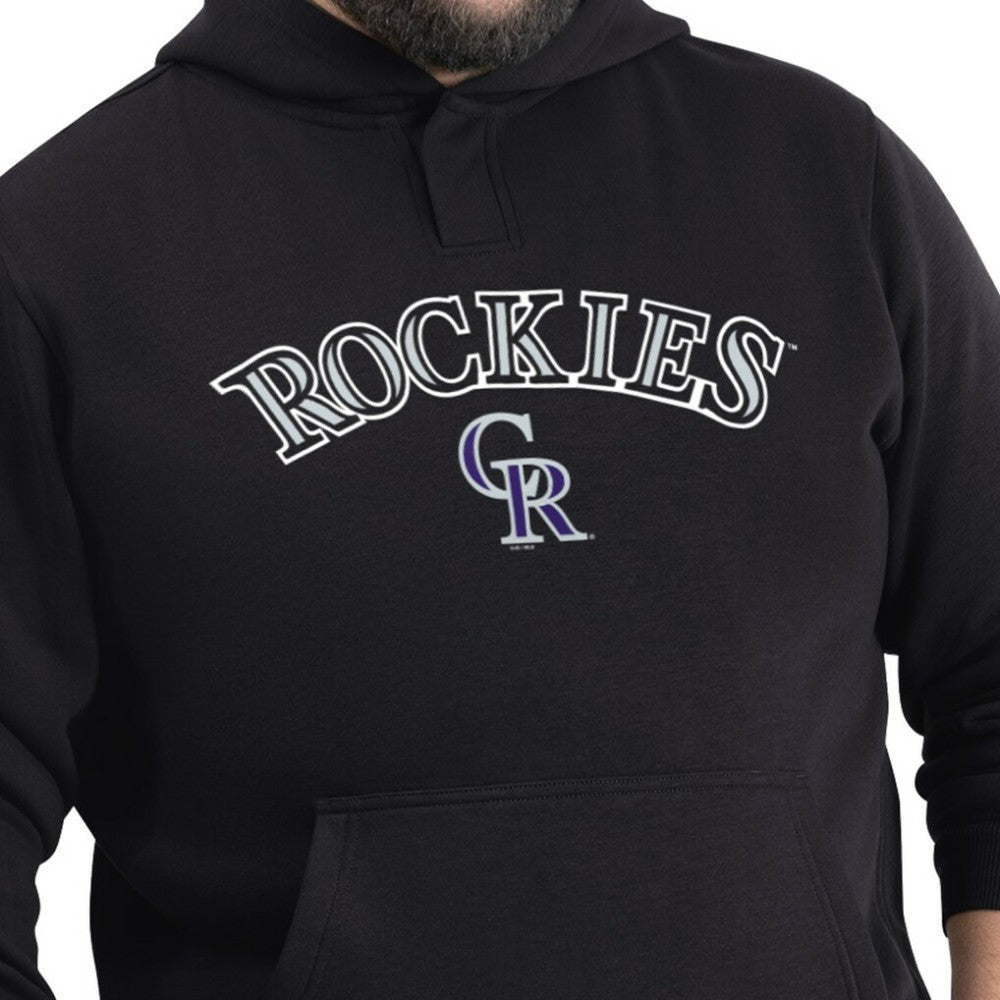Colorado Rockies G-III Sports by Carl Banks Adaptive Lockup Fleece Hoodie - Black - MLB Lifestyle