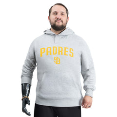 San Diego Padres G-III Sports by Carl Banks Adaptive Lockup Fleece Hoodie - Gray - MLB Sale